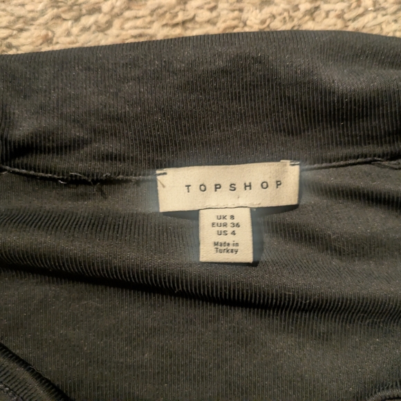 Top Shop Long Sleeve Button Down Fitted Shirt Dress - Picture 5 of 7